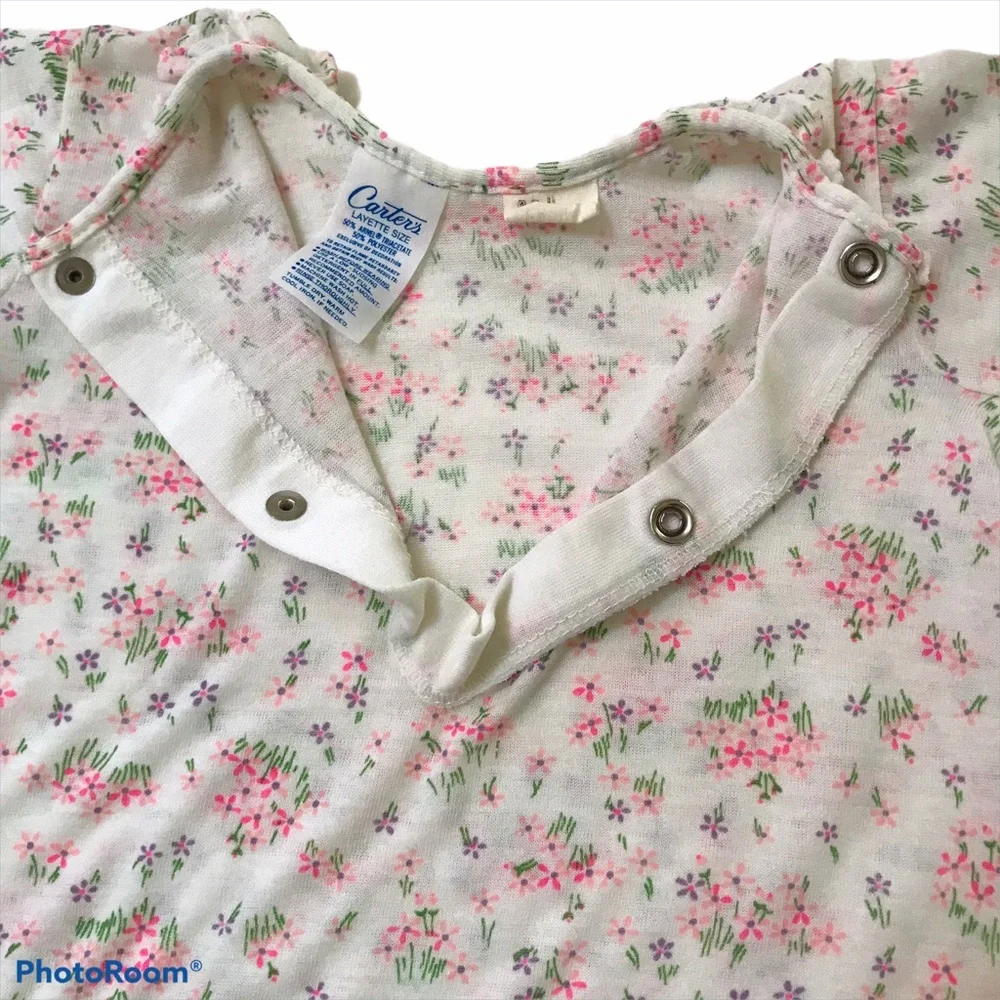 Vintage Carter’s Floral Layette Gown